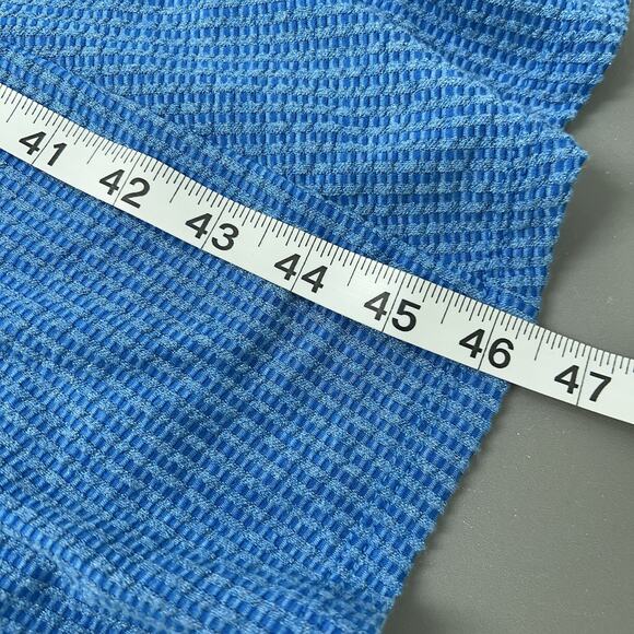 En Saison Fit and Flare Dress Women S Blue Stretch Jersey Knit - Picture 15 of 15